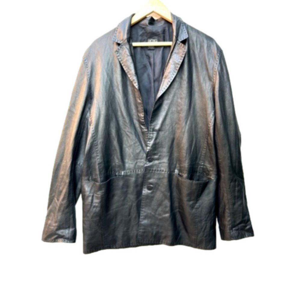 BCBGMAXAZRIA leather jacket black size 42